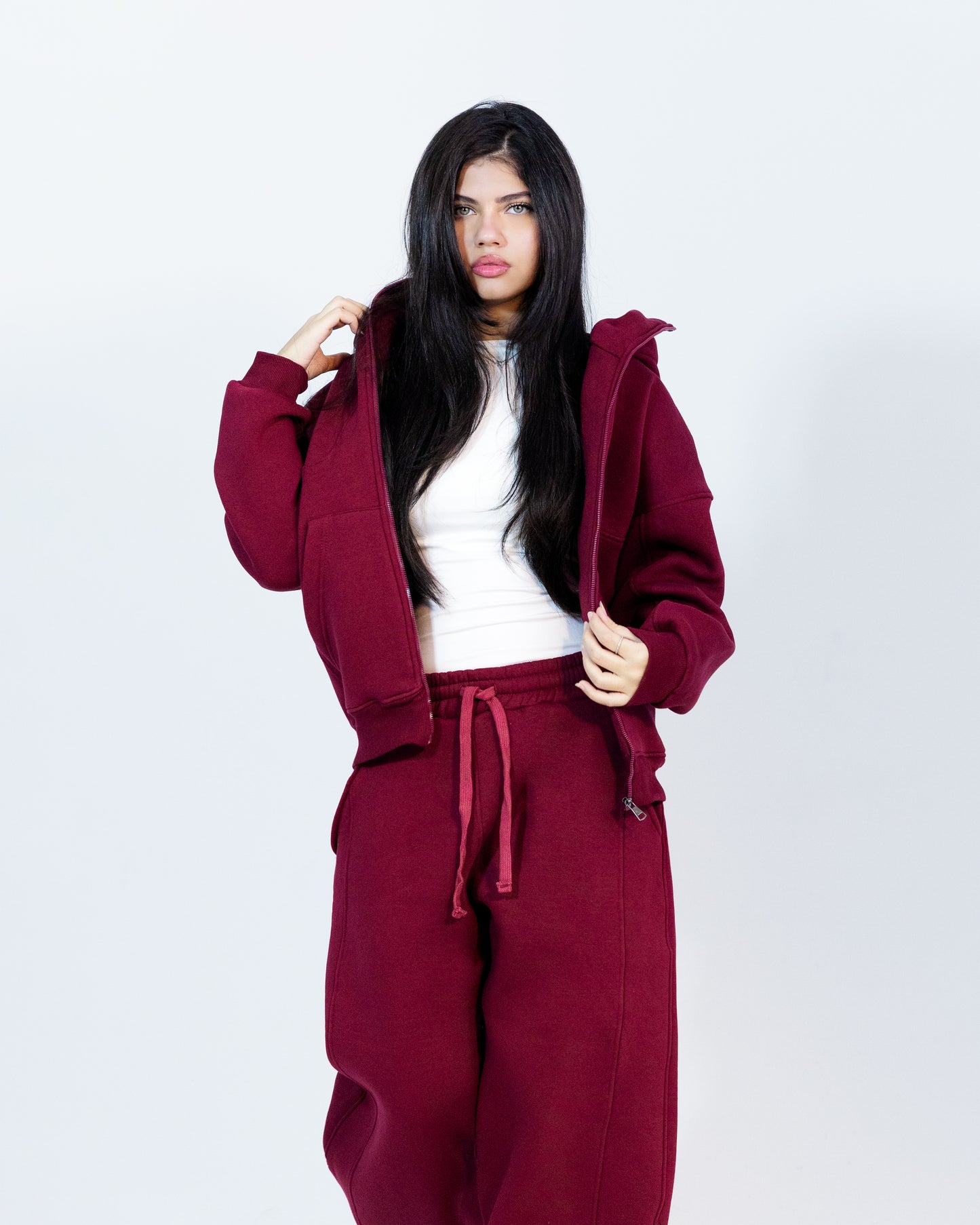 Burgundy Tracksuit